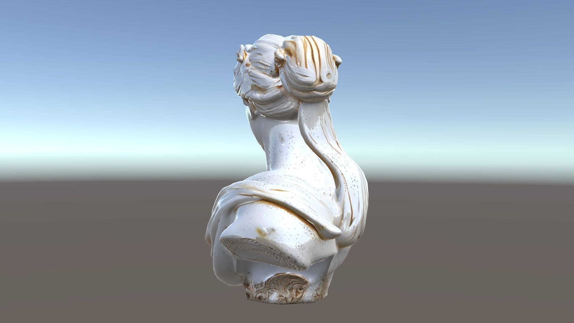 Classical Female Bust Sculpture D Model Pack Low-poly 3D model_33