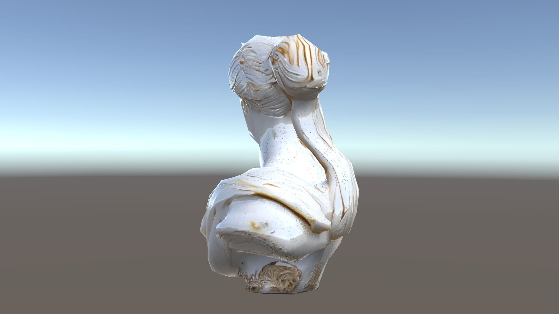 Classical Female Bust Sculpture D Model Pack Low-poly 3D model_34