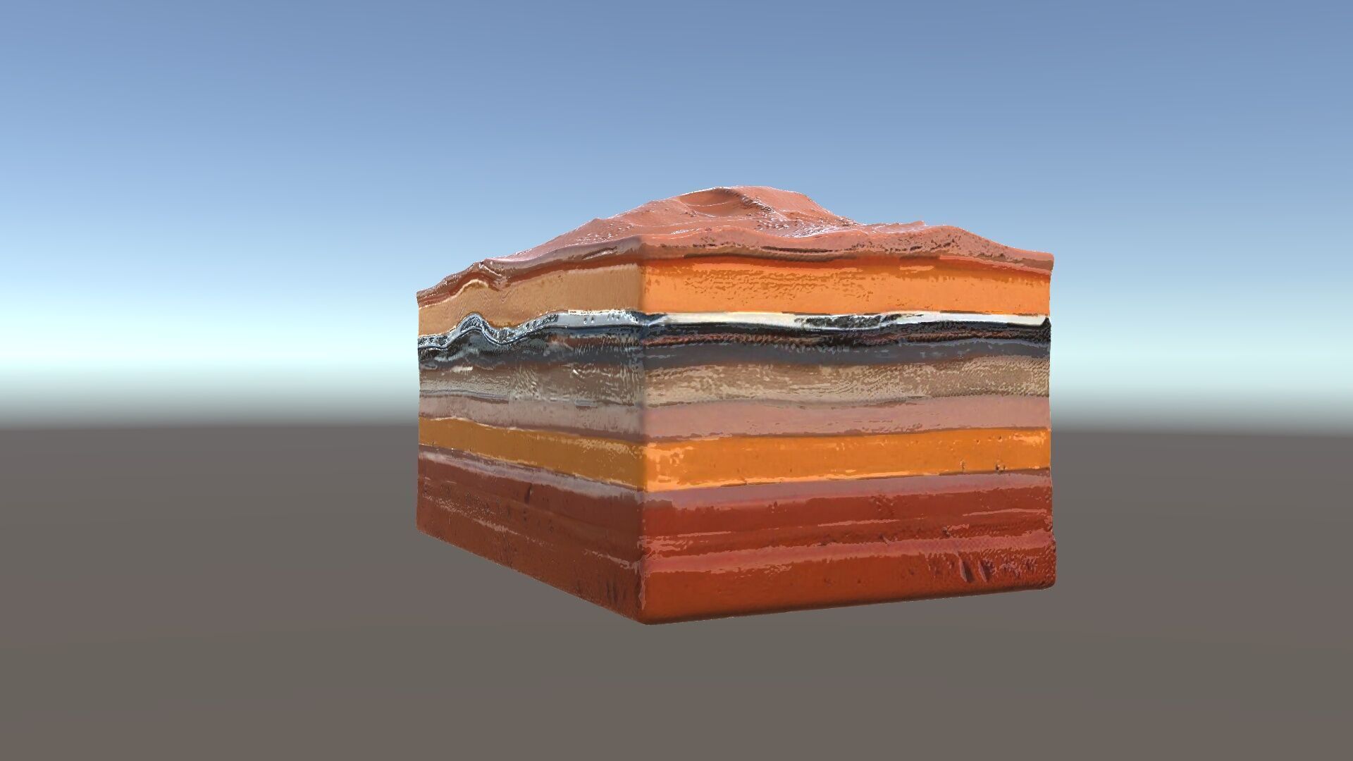 Geological Terrain Section Layer model pack Low-poly 3D model_5