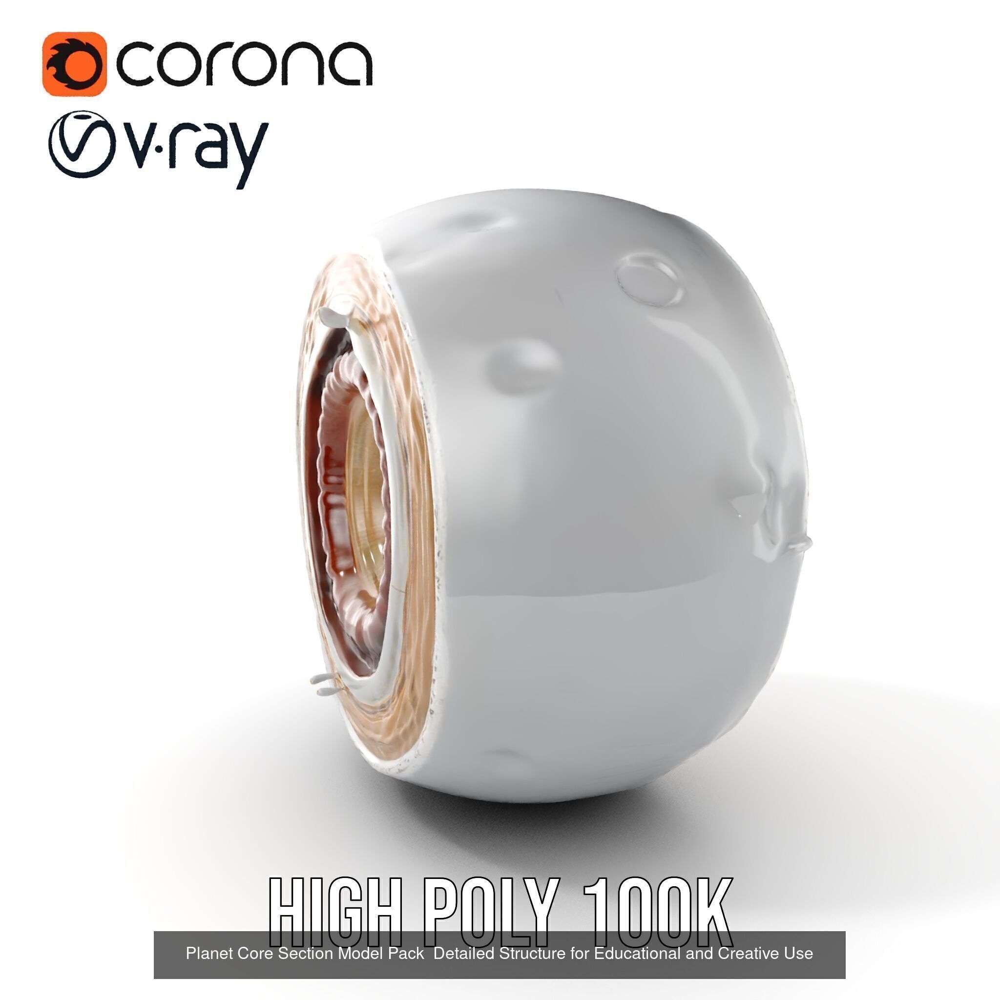 Planetary CrossSections Models Pack 3D Model Collection_23