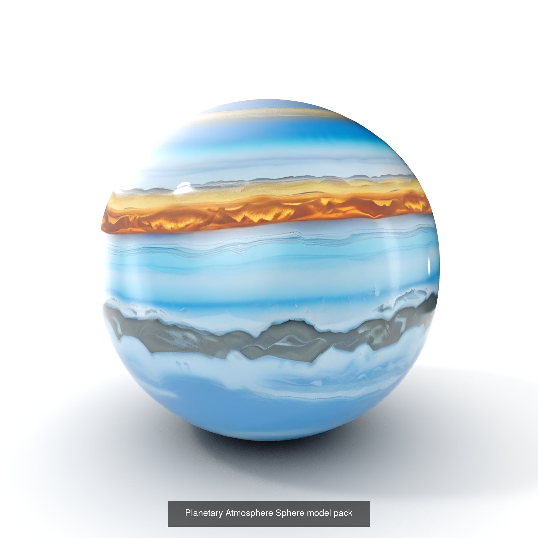 Planetary CrossSections Models Pack 3D Model Collection_26