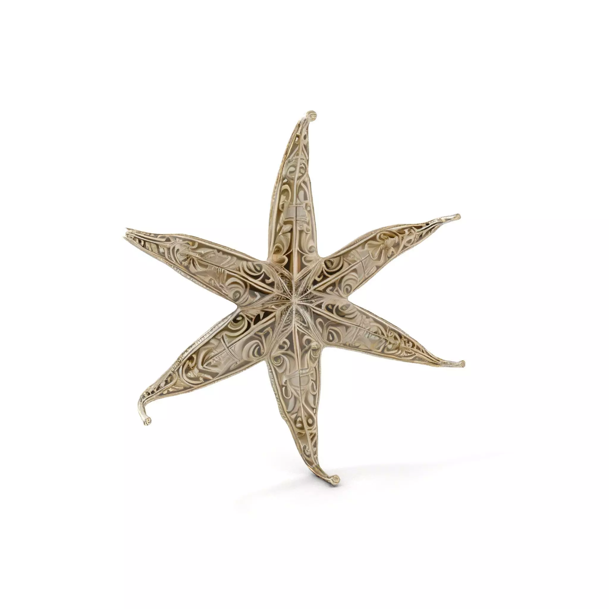 Intricate Decorative Star Model Pack Low-poly 3D model_0