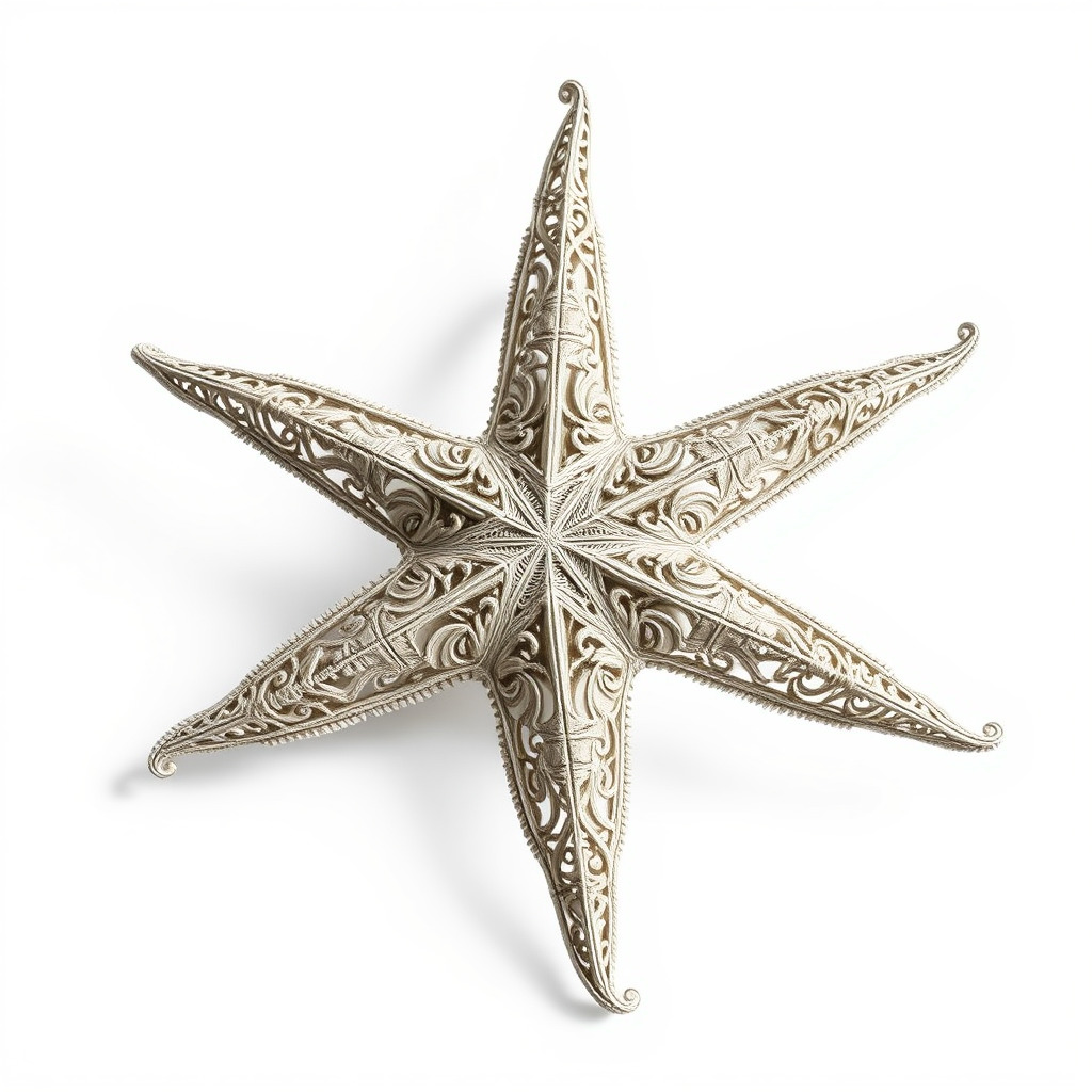 Intricate Decorative Star Model Pack Low-poly 3D model_2