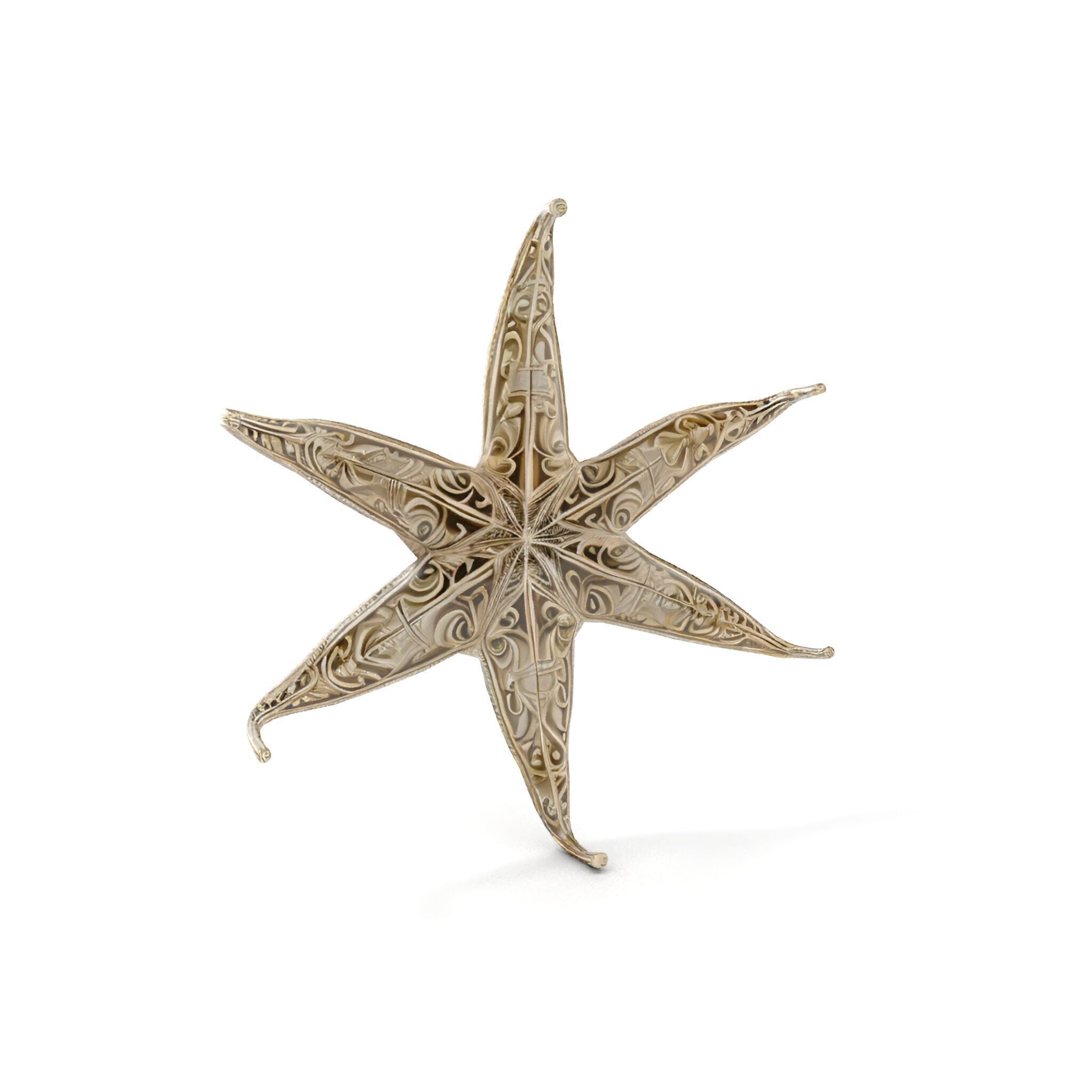 Intricate Decorative Star Model Pack Low-poly 3D model_10