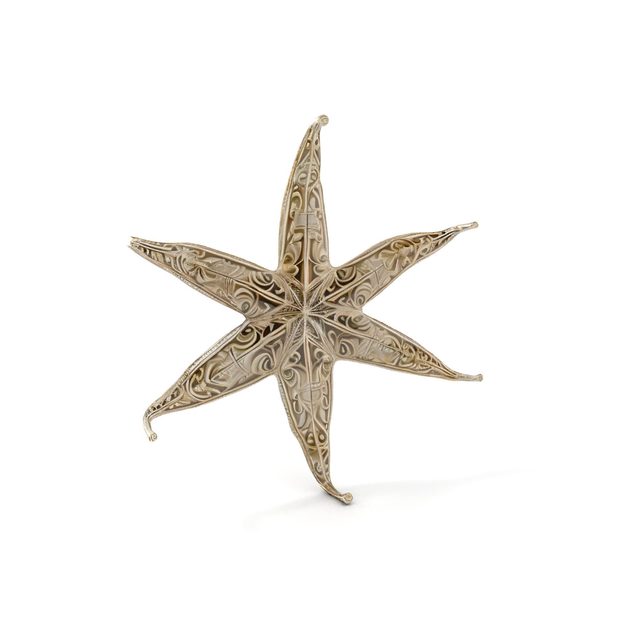 Intricate Decorative Star Model Pack Low-poly 3D model_9