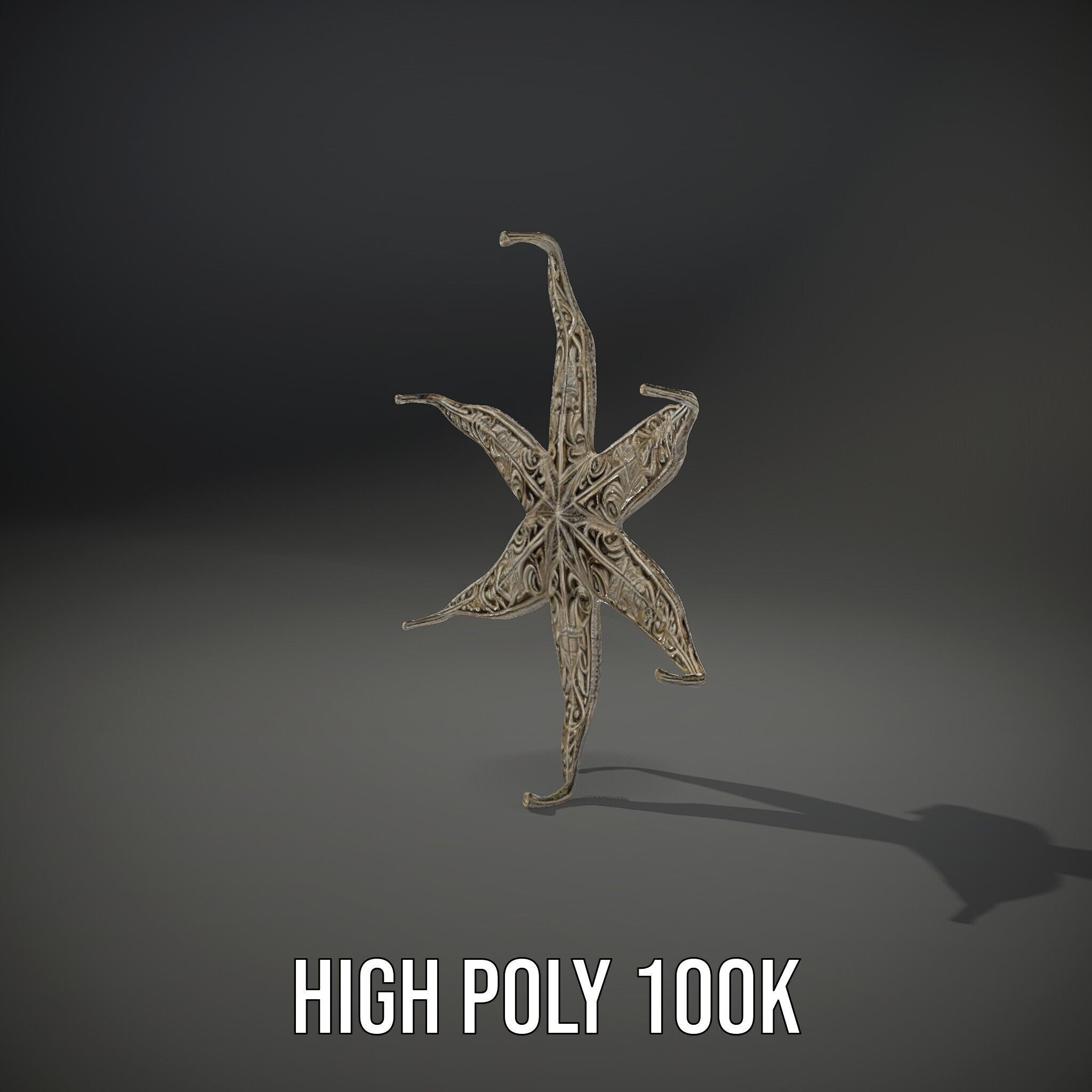 Intricate Decorative Star Model Pack Low-poly 3D model_14