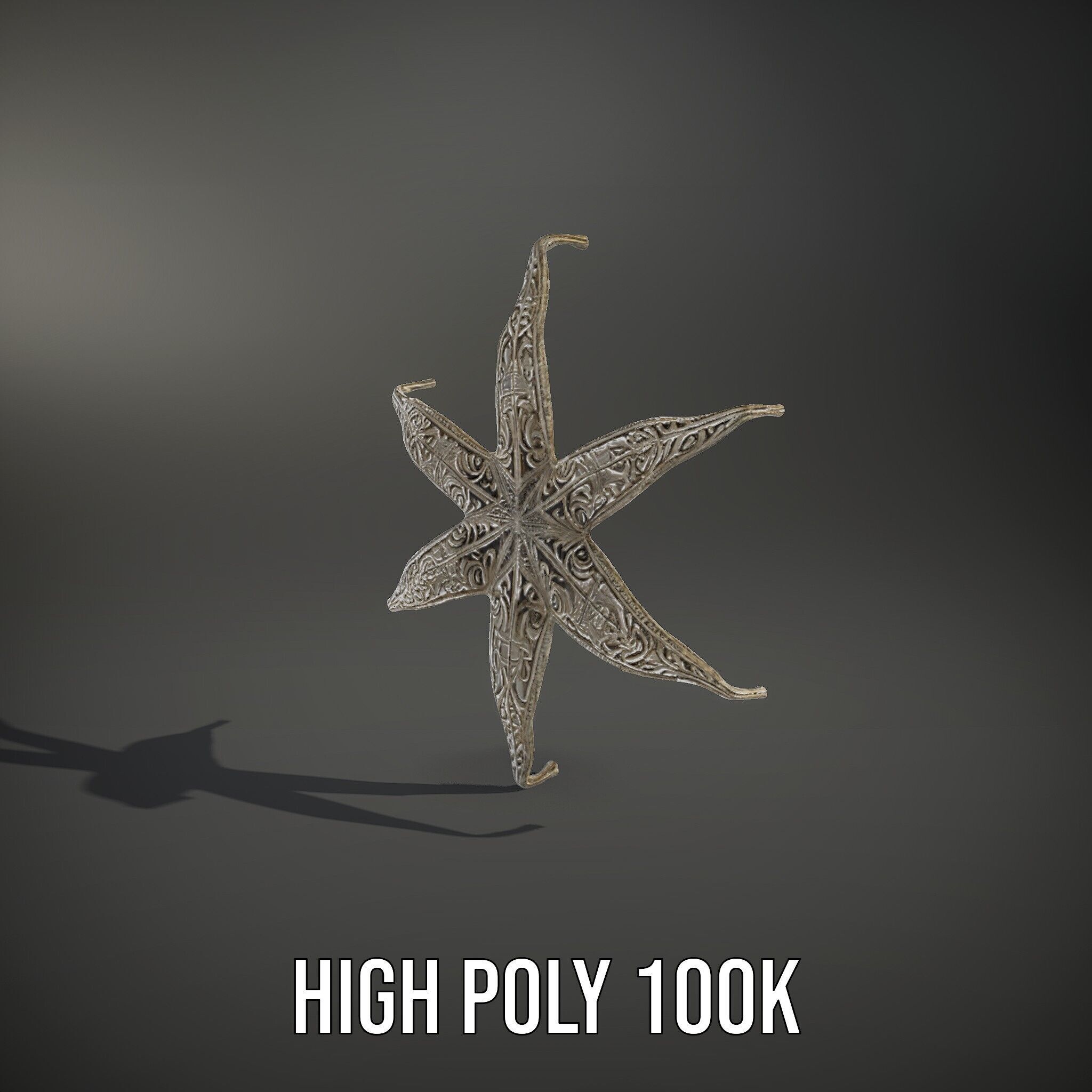 Intricate Decorative Star Model Pack Low-poly 3D model_11
