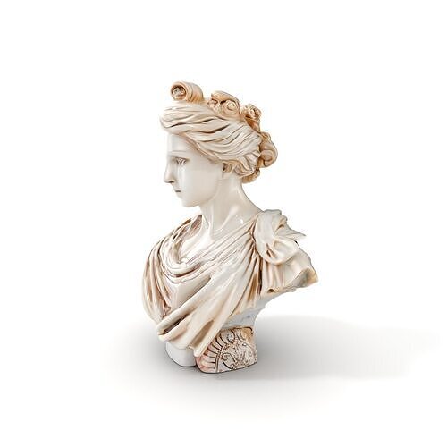 Classical Bust Model Pack with PBR Textures Low-poly 3D model