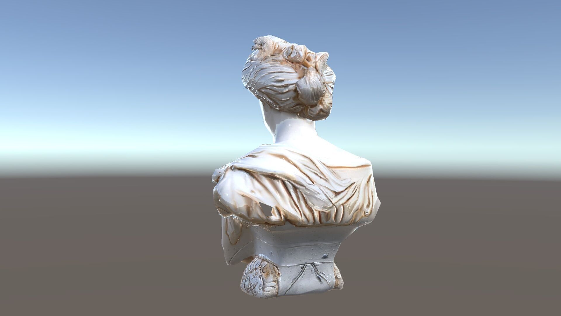 Classical Bust Model Pack with PBR Textures Low-poly 3D model_34
