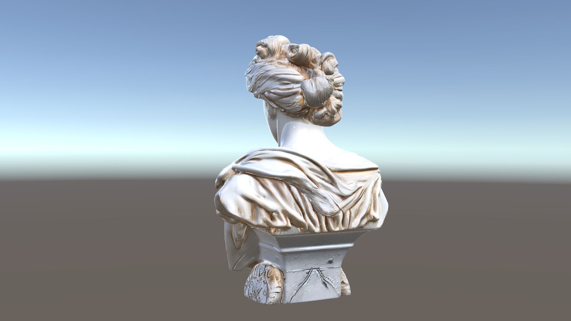 Classical Bust Model Pack with PBR Textures Low-poly 3D model_5