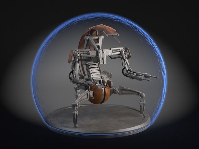 Star Wars Droideka Destroyer Droid 3D model