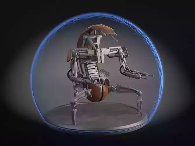 Star Wars Droideka Destroyer Droid 3D model