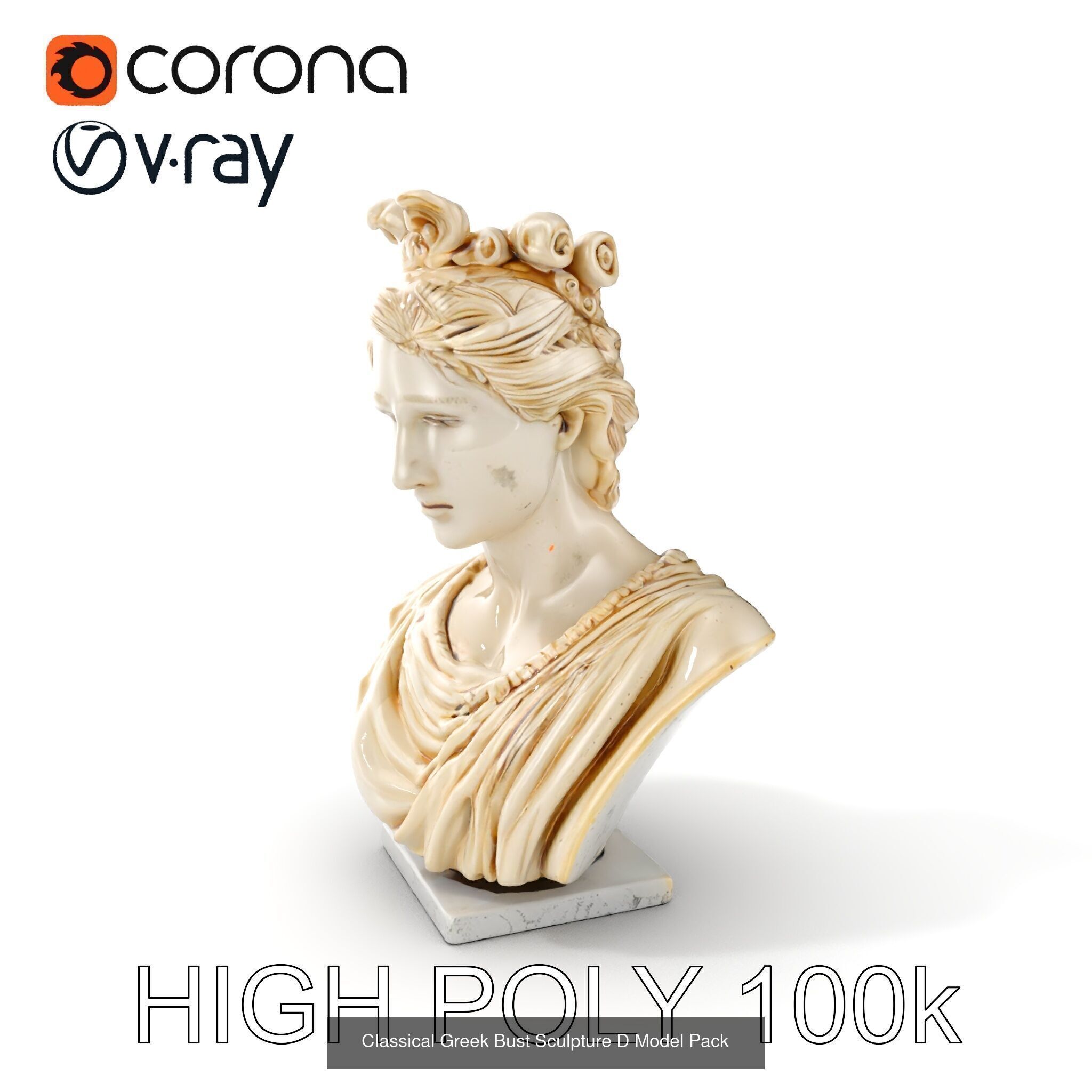Elegance of Roman Sculptures 3D Model Collection_15