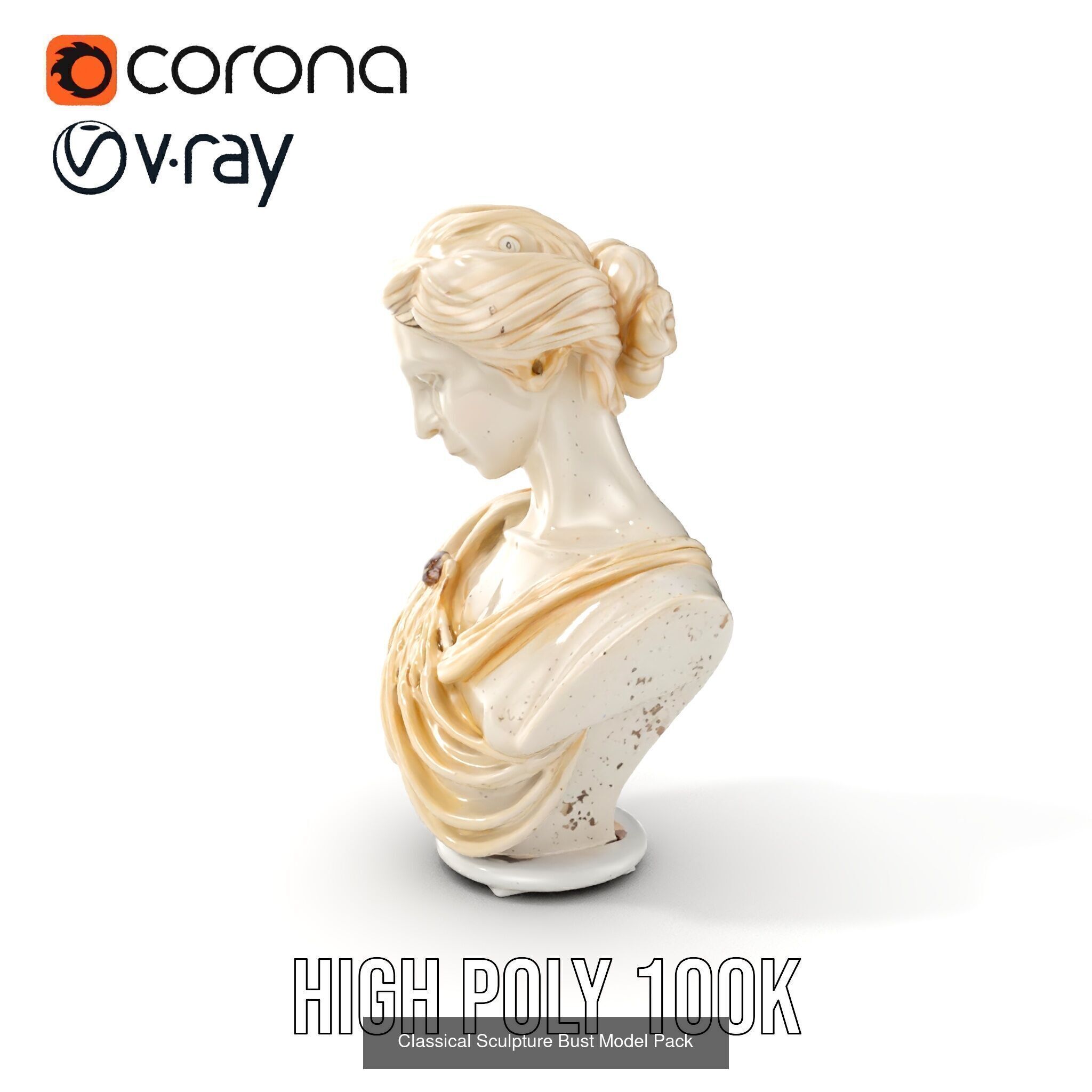 Elegance of Roman Sculptures 3D Model Collection_14