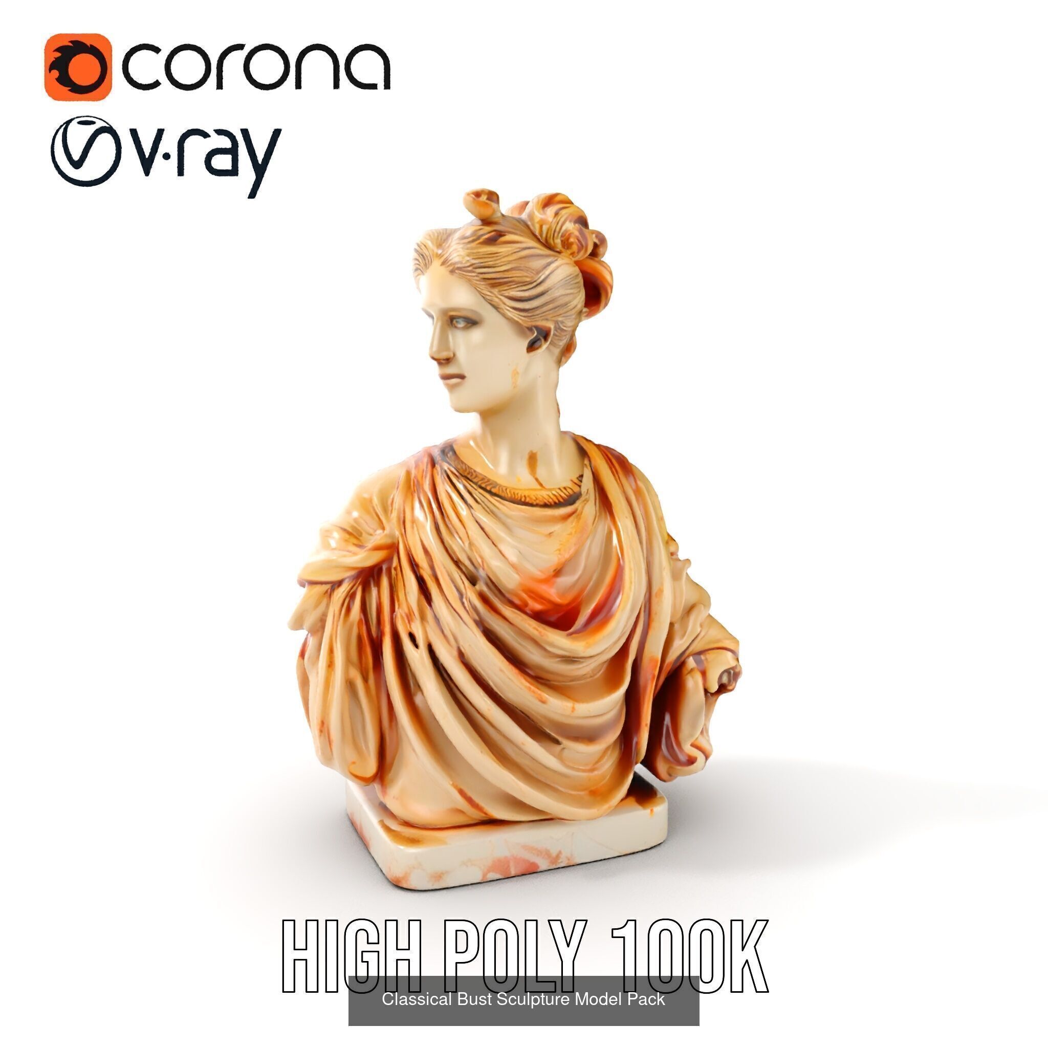Elegance of Roman Sculptures 3D Model Collection_13