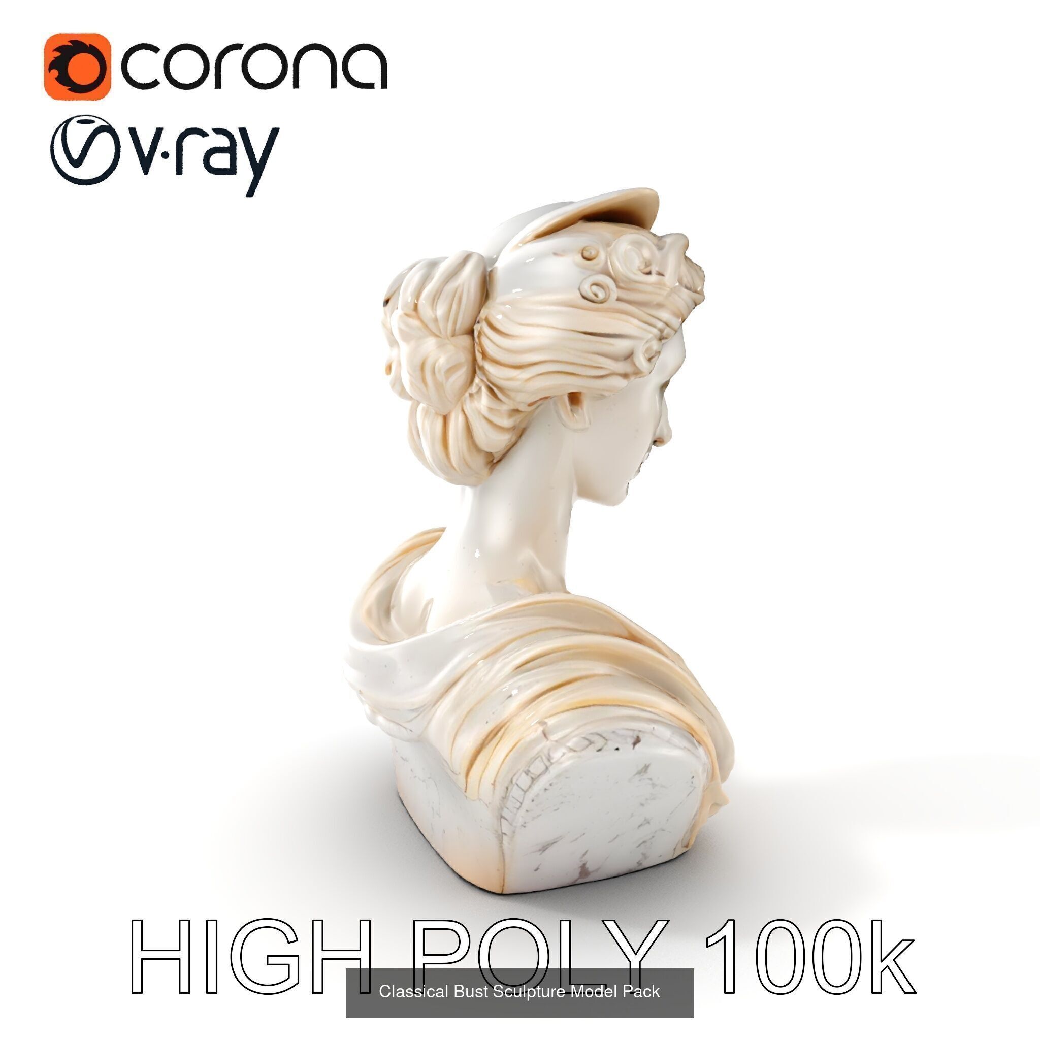 Elegance of Roman Sculptures 3D Model Collection_16