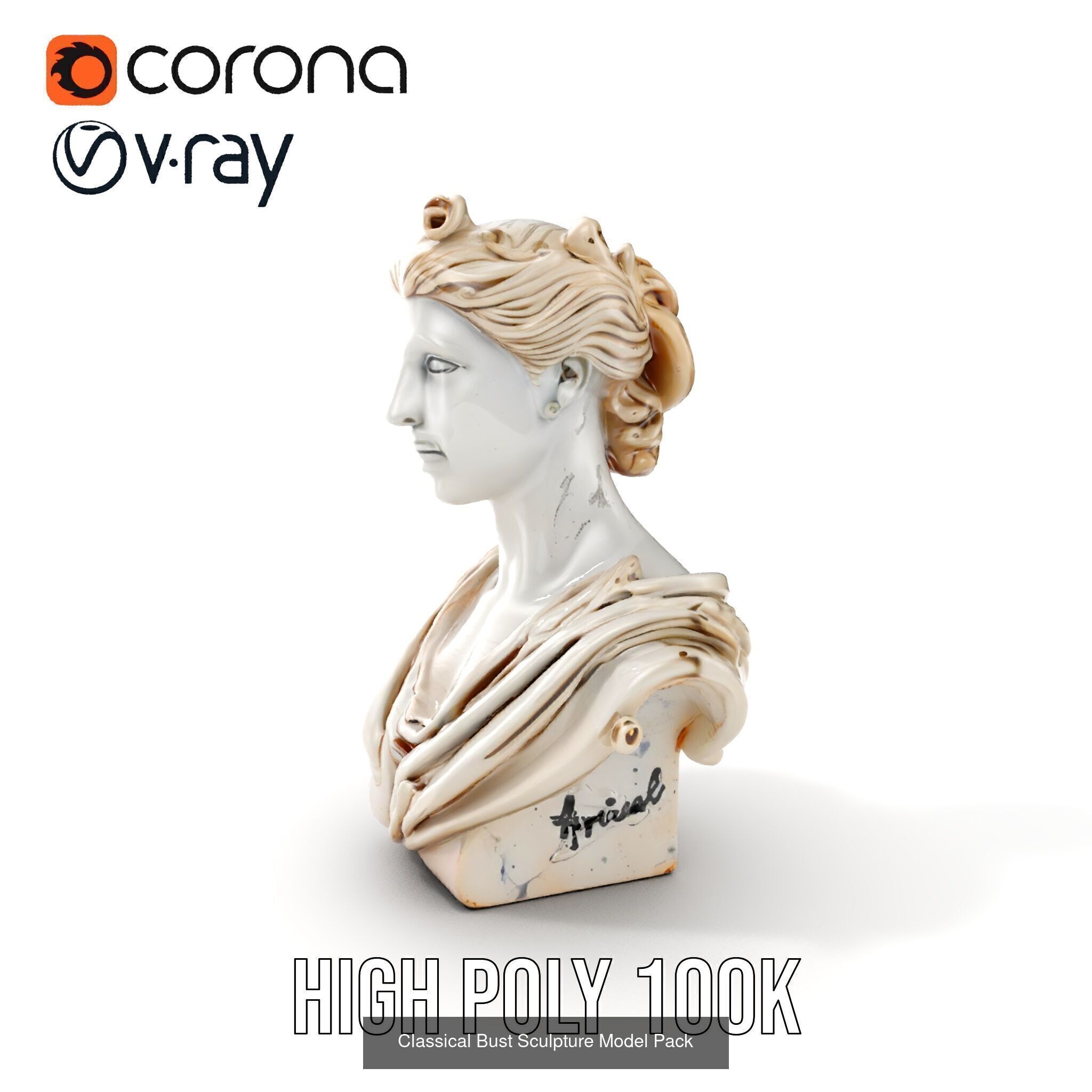 Elegance of Roman Sculptures 3D Model Collection_17