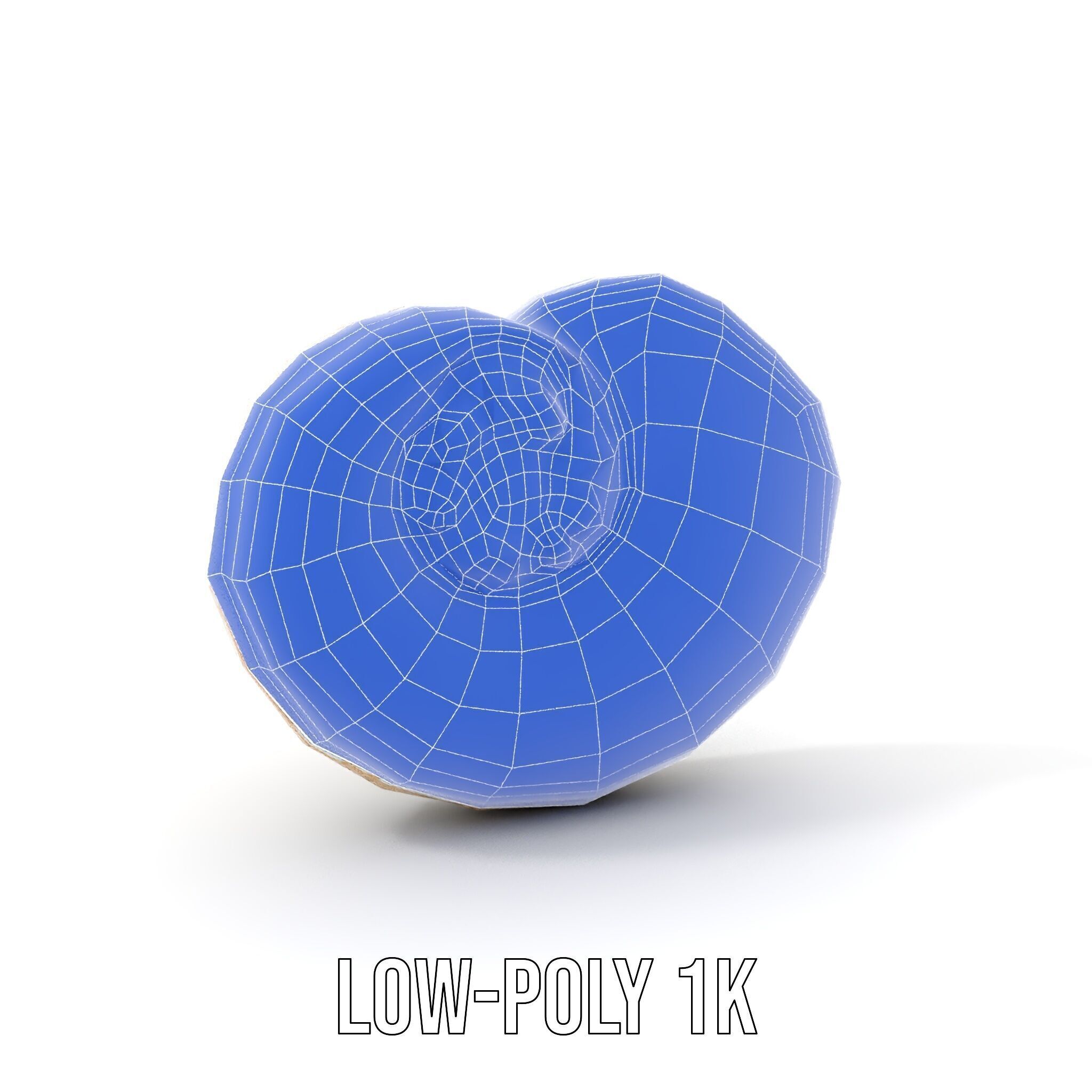 Iridescent Spiral Shell Model Pack Low-poly 3D model_18