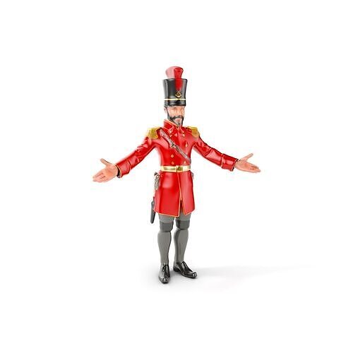 Royal Guard Character Rigged and Animated Low-poly 3D model