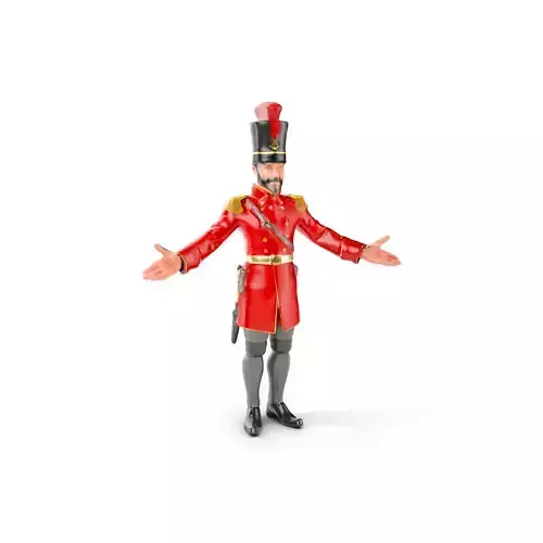 Royal Guard Character Rigged and Animated Low-poly 3D model