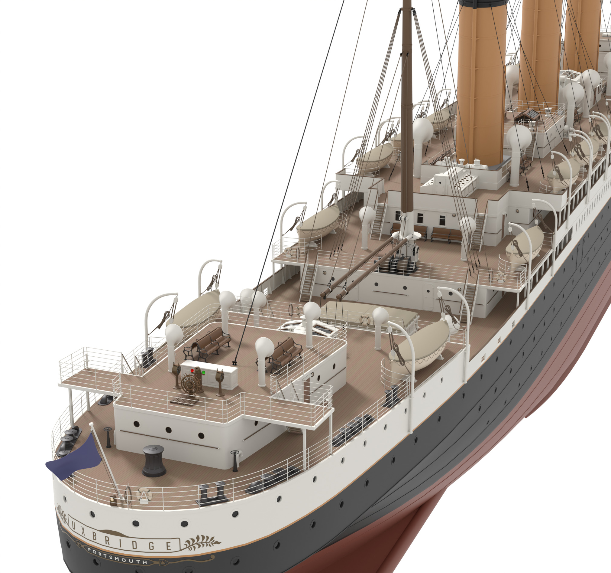 Steam Liner  3D model_12