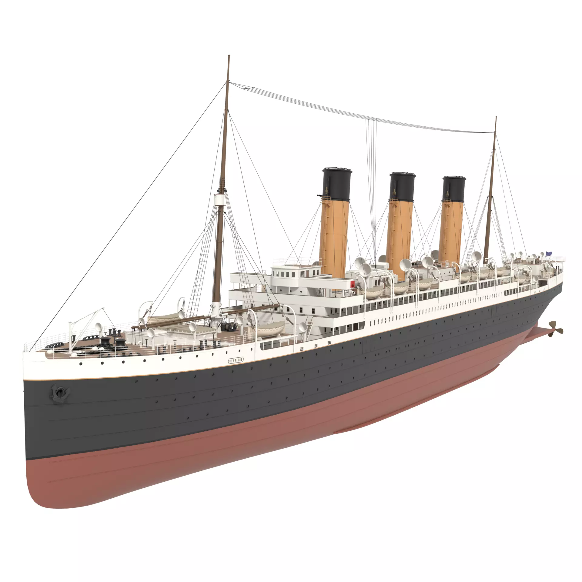 Steam Liner  3D model_0