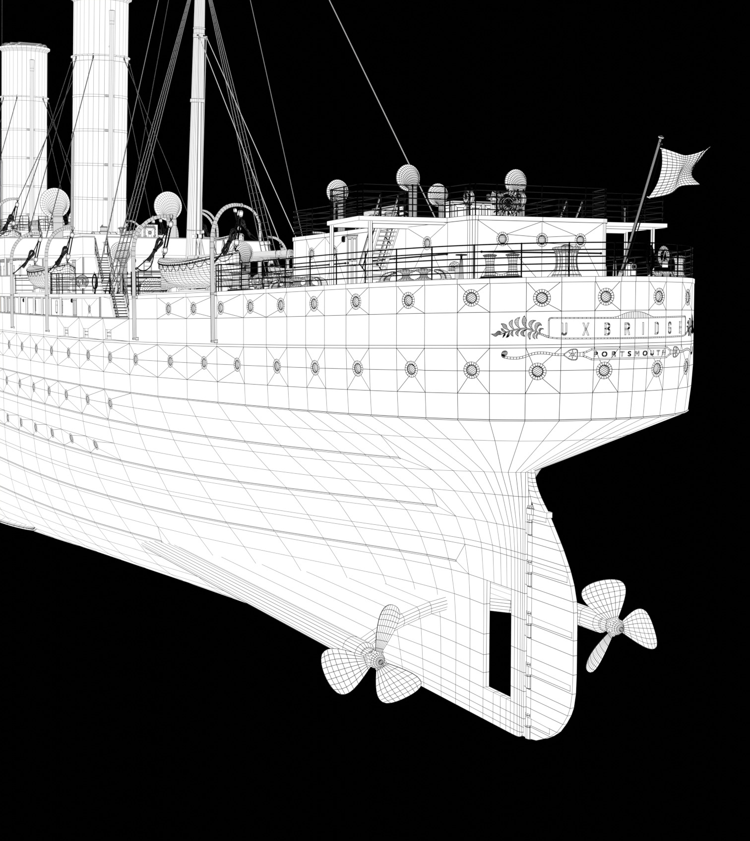 Steam Liner  3D model_20