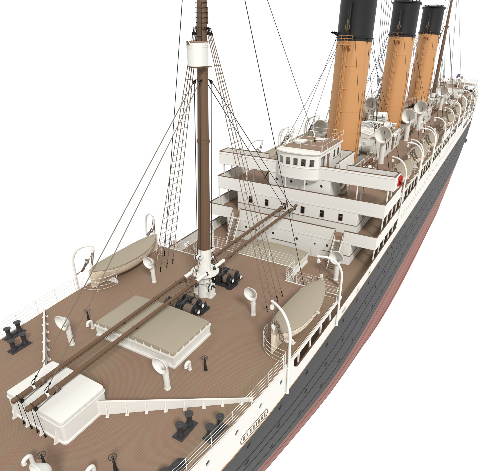 Steam Liner  3D model_10