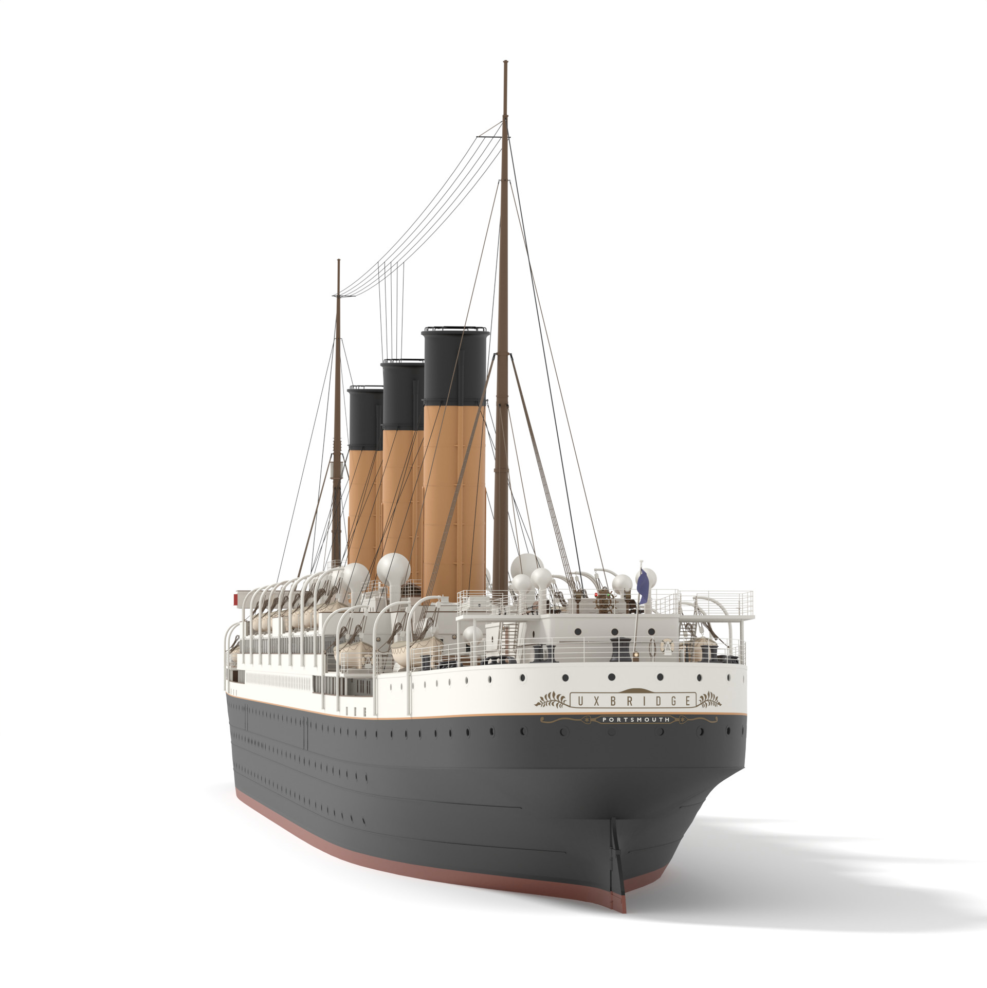 Steam Liner  3D model_13
