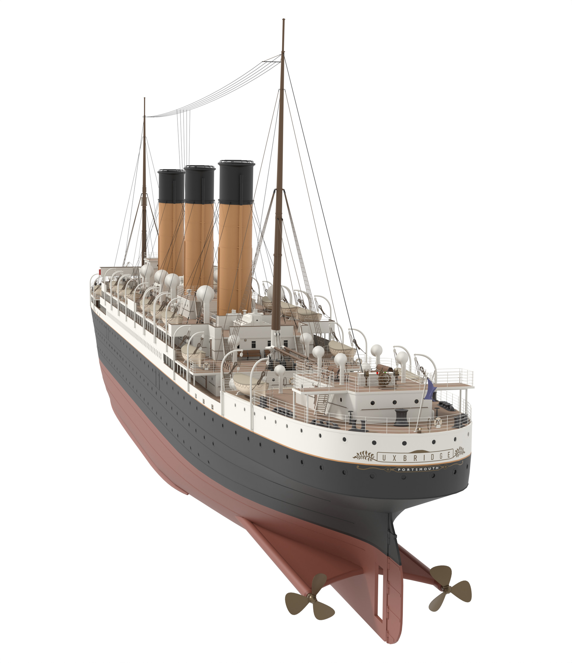 Steam Liner  3D model_3
