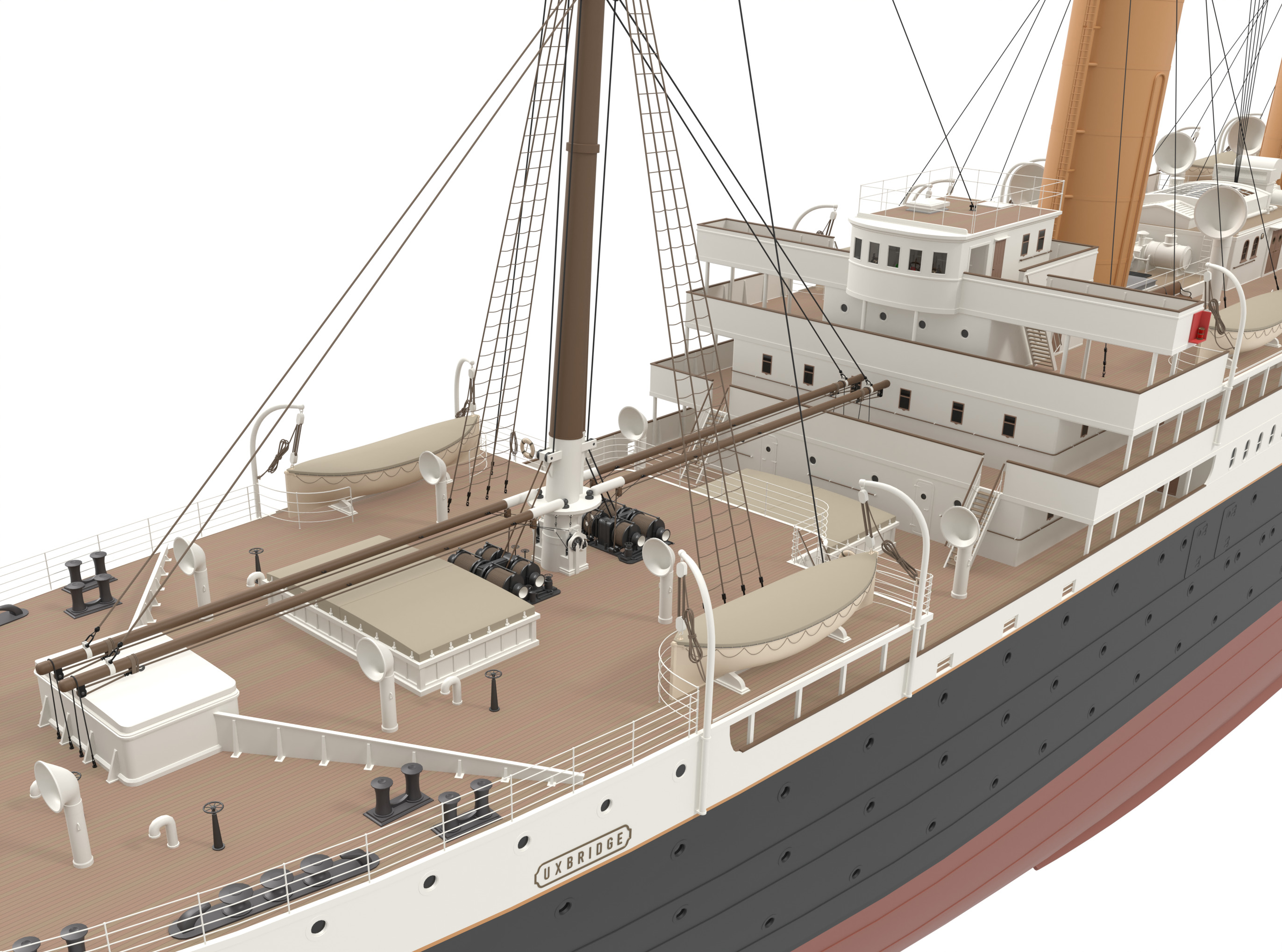 Steam Liner  3D model_4