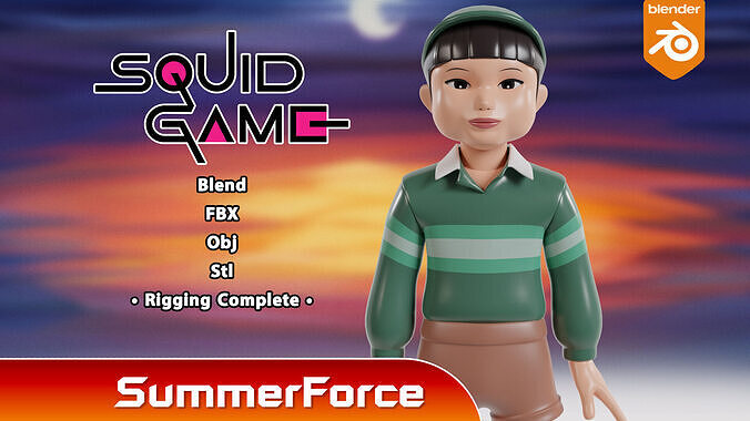 Cheol su - Squid Game 3D model