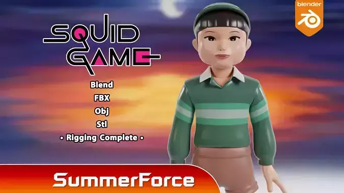 Cheol su - Squid Game 3D model