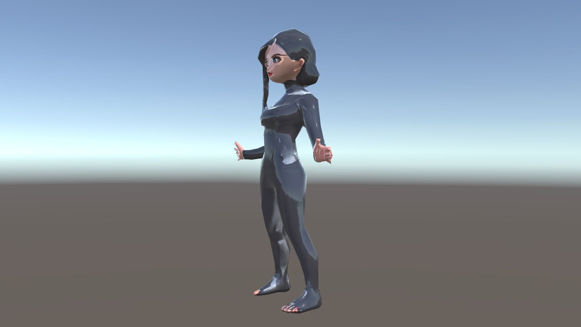 Stealthy Agent Character Rigged and Animated D Model Low-poly 3D model_34