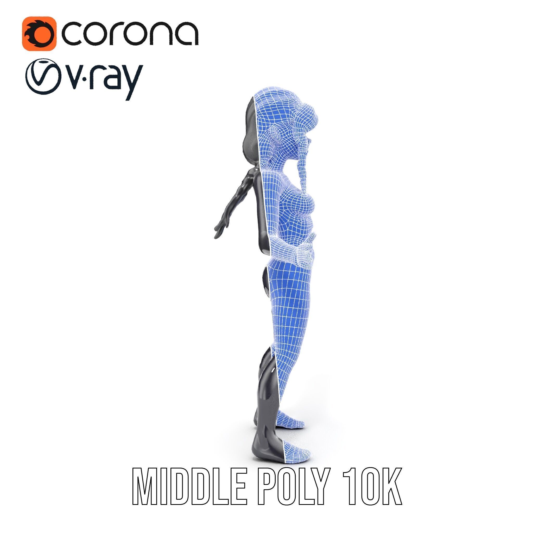 Stealthy Agent Character Rigged and Animated D Model Low-poly 3D model_36