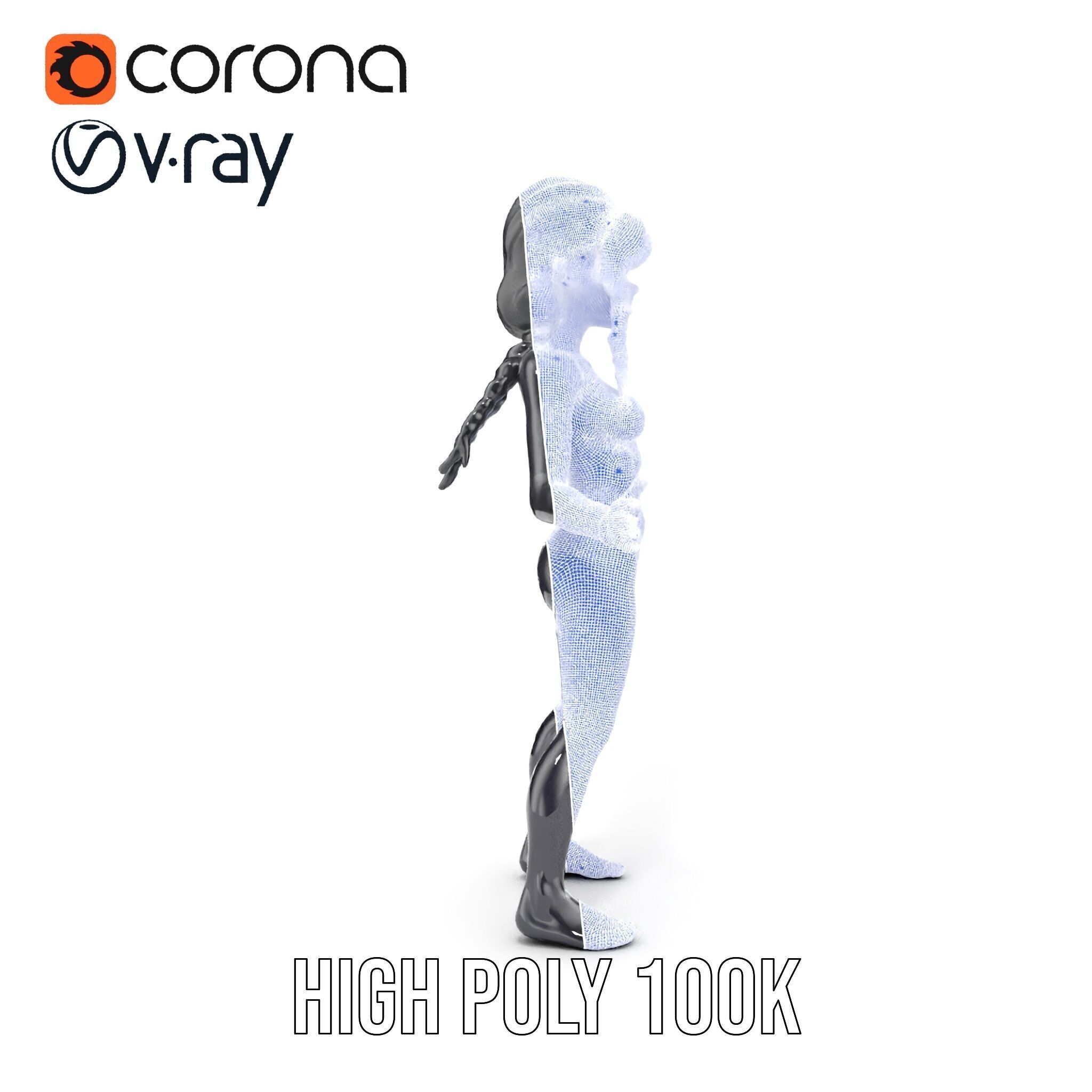 Stealthy Agent Character Rigged and Animated D Model Low-poly 3D model_37