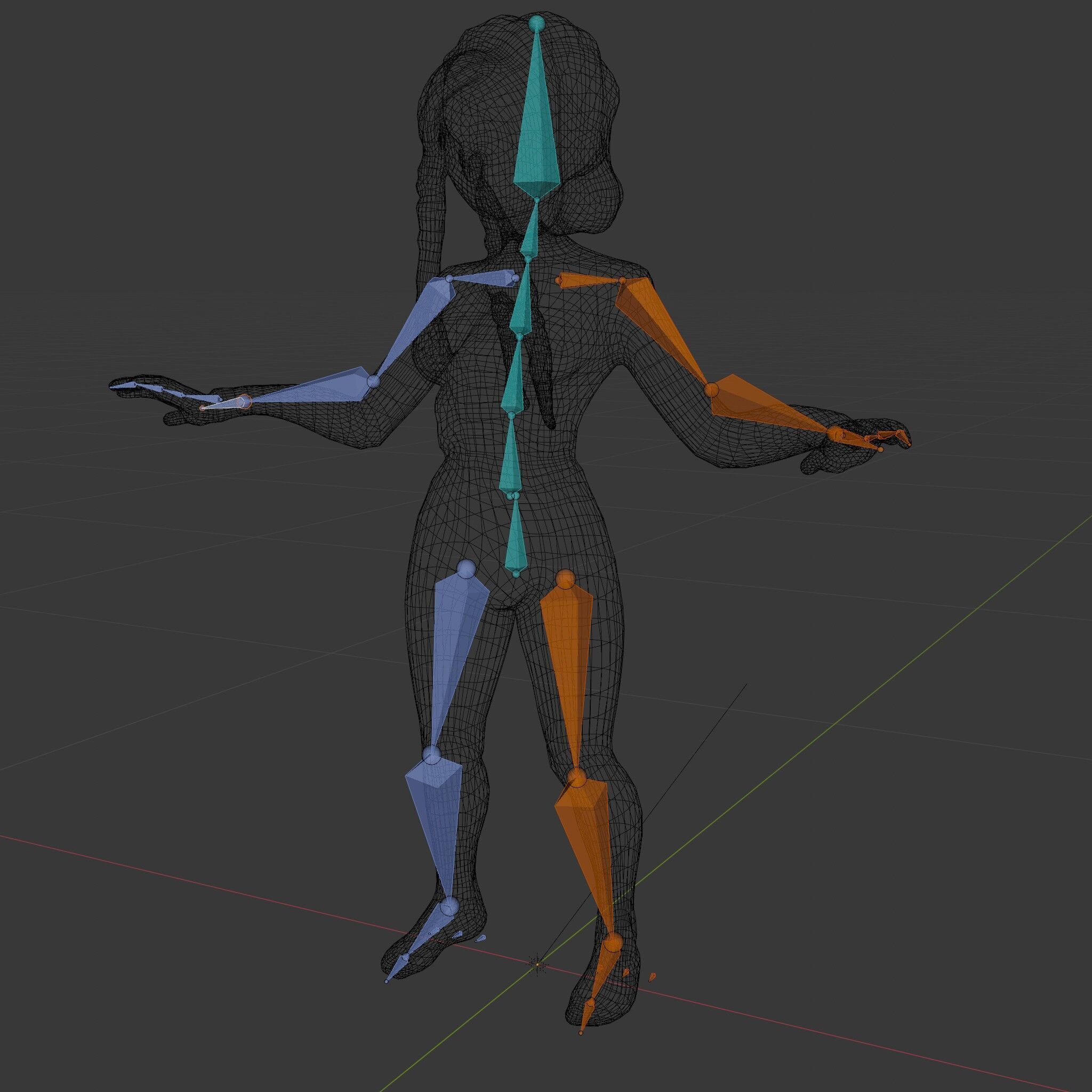 Stealthy Agent Character Rigged and Animated D Model Low-poly 3D model_9