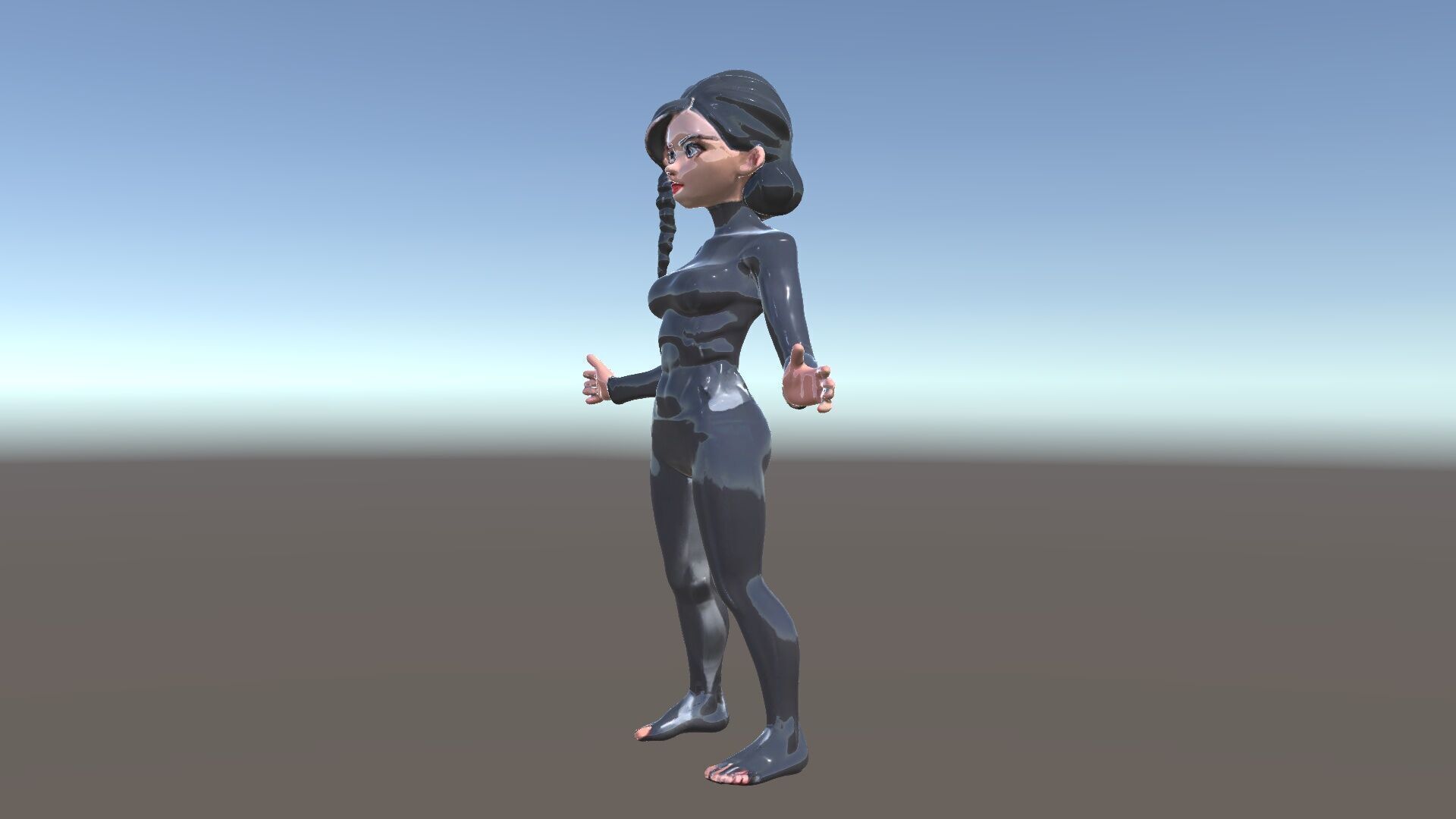 Stealthy Agent Character Rigged and Animated D Model Low-poly 3D model_5