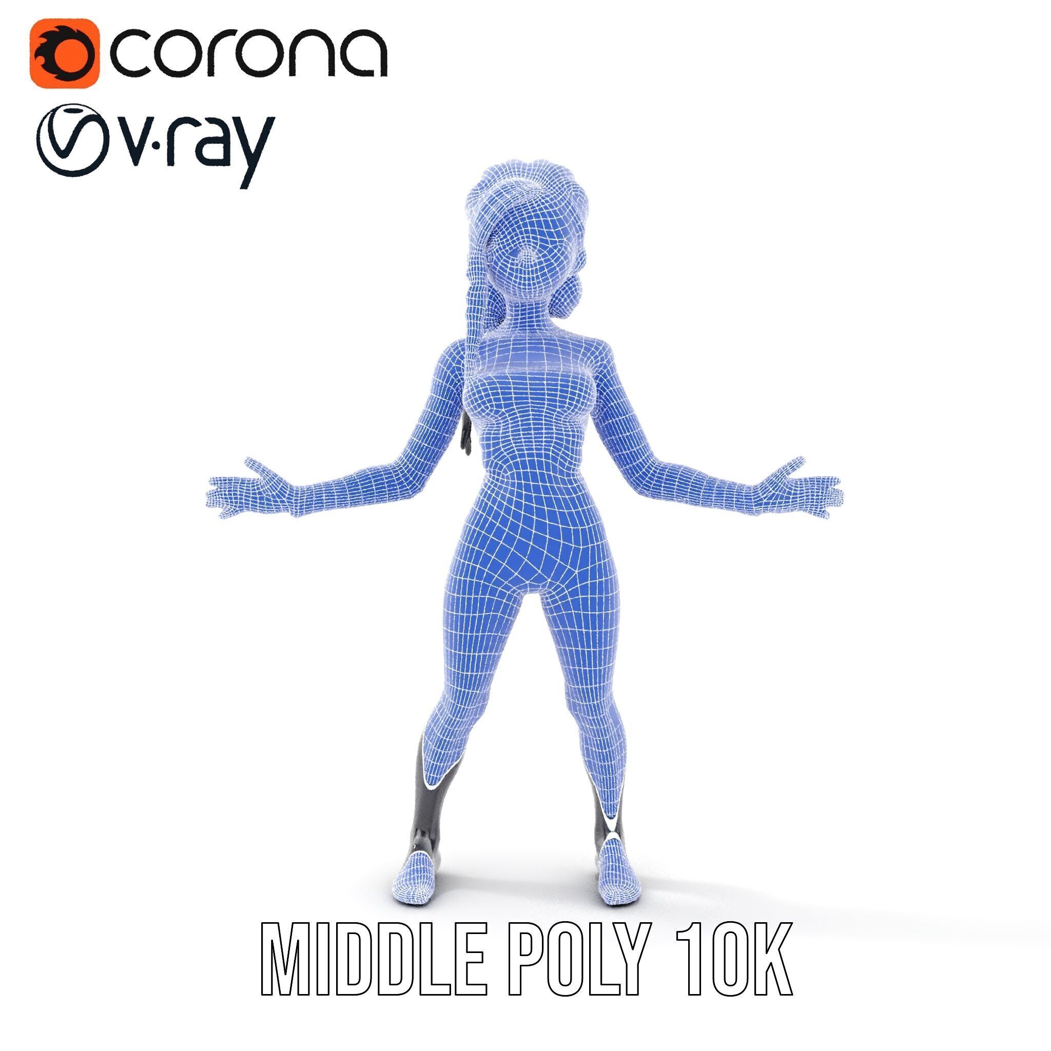 Stealthy Agent Character Rigged and Animated D Model Low-poly 3D model_22