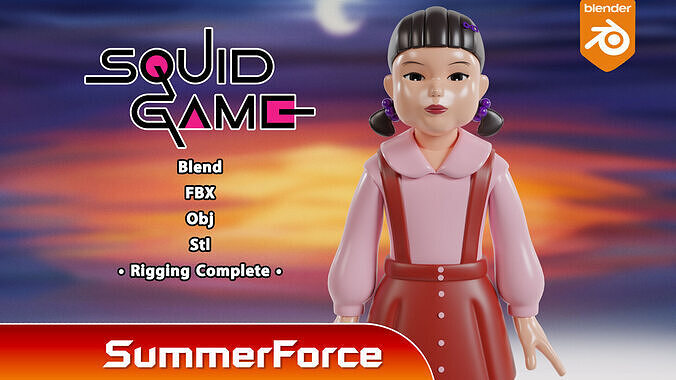 Young hee - Squid Game 3D model