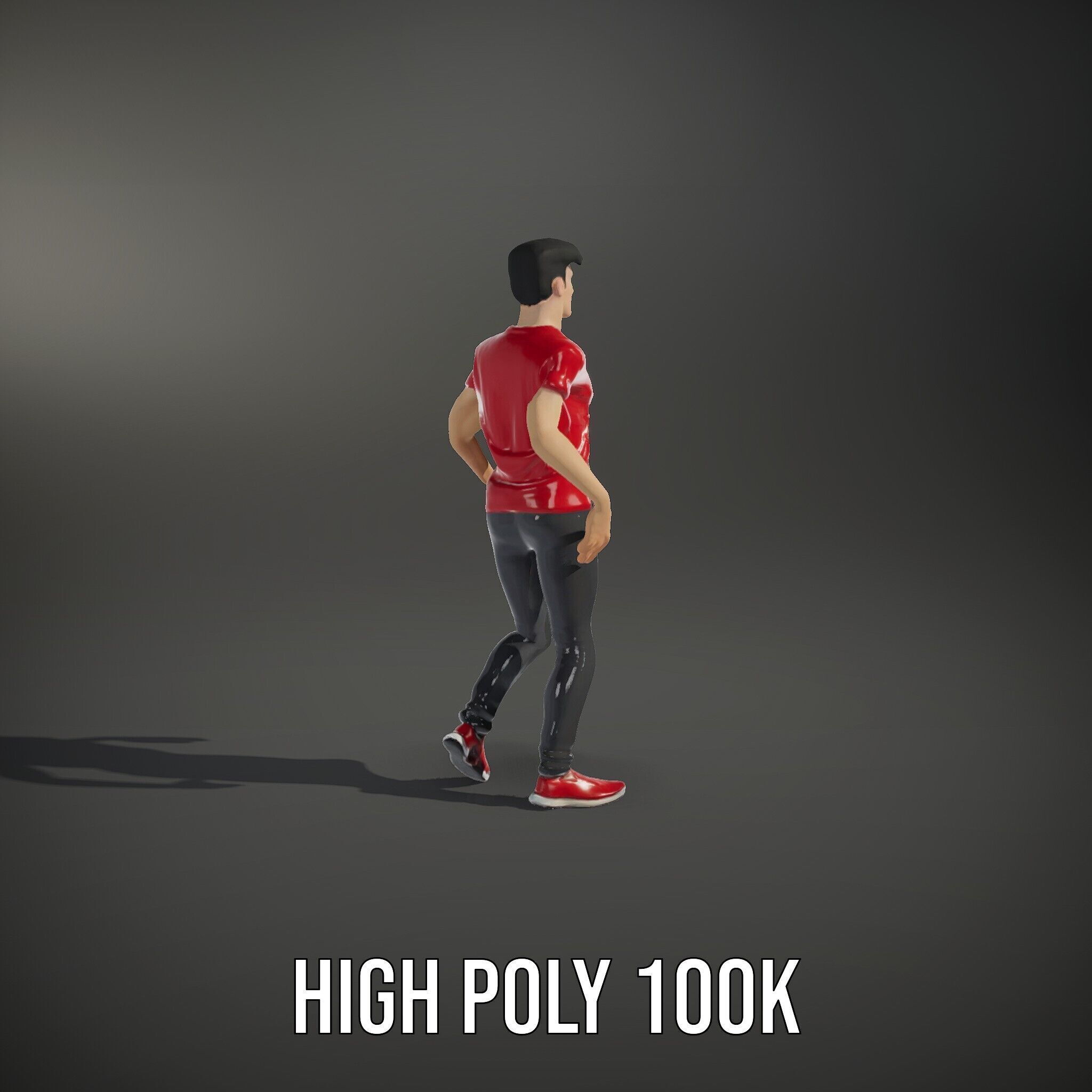 Stylish Male Character Rigged and Animated for Realistic Game... Low-poly 3D model_11