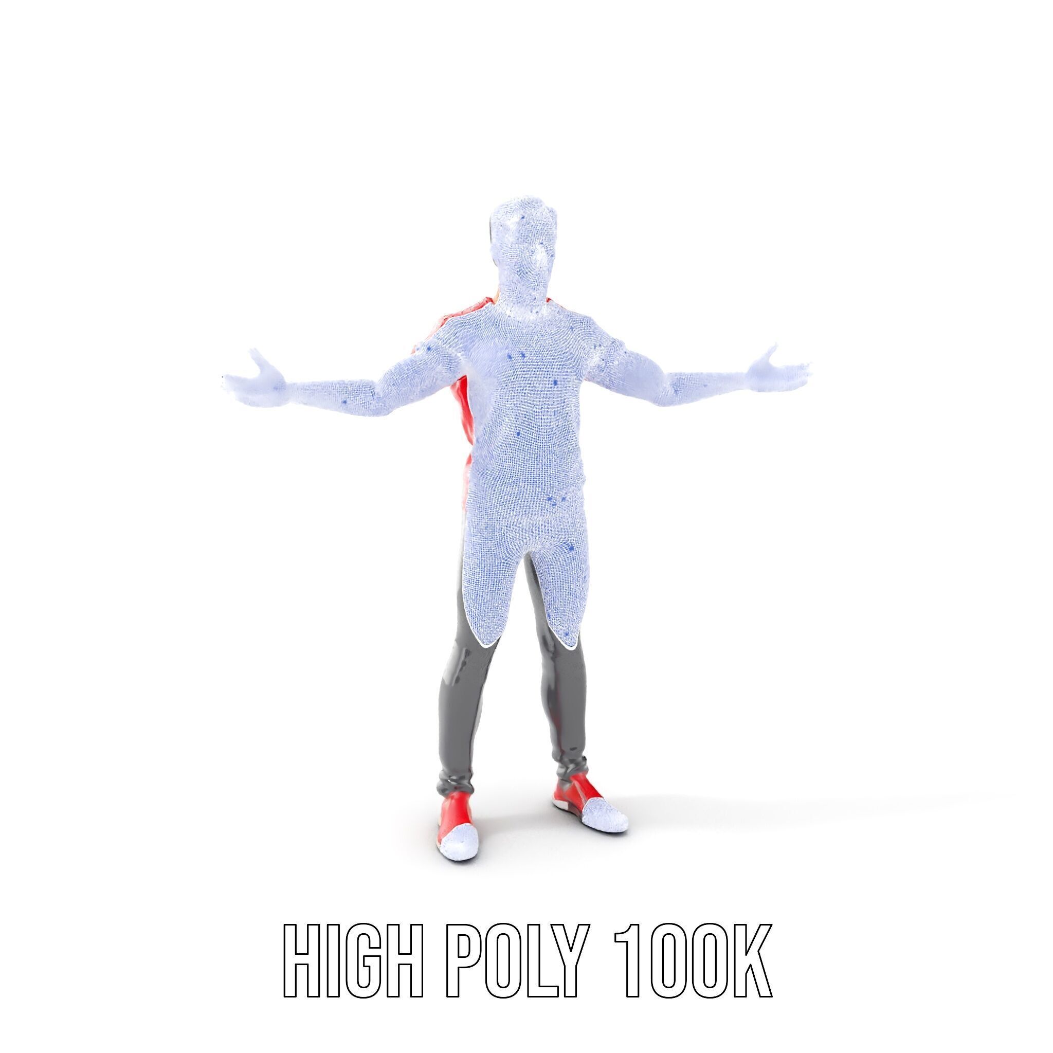 Stylish Male Character Rigged and Animated for Realistic Game... Low-poly 3D model_4