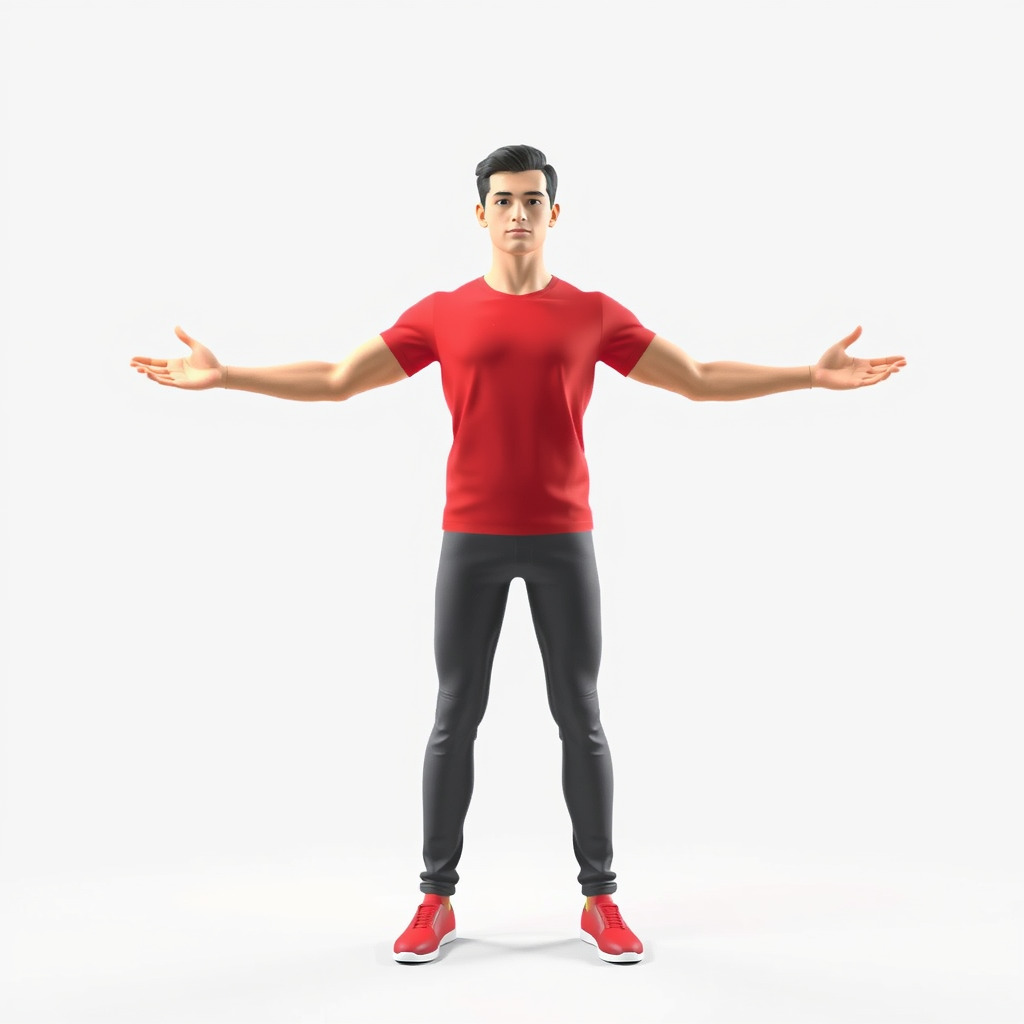 Stylish Male Character Rigged and Animated for Realistic Game... Low-poly 3D model_2