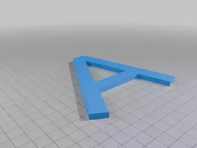 STL Letters A-Z a-z and Numbers 0-9 from ABeeZee Italic Font