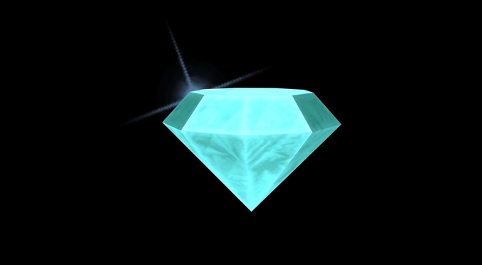 Diamond Low-poly 3D model