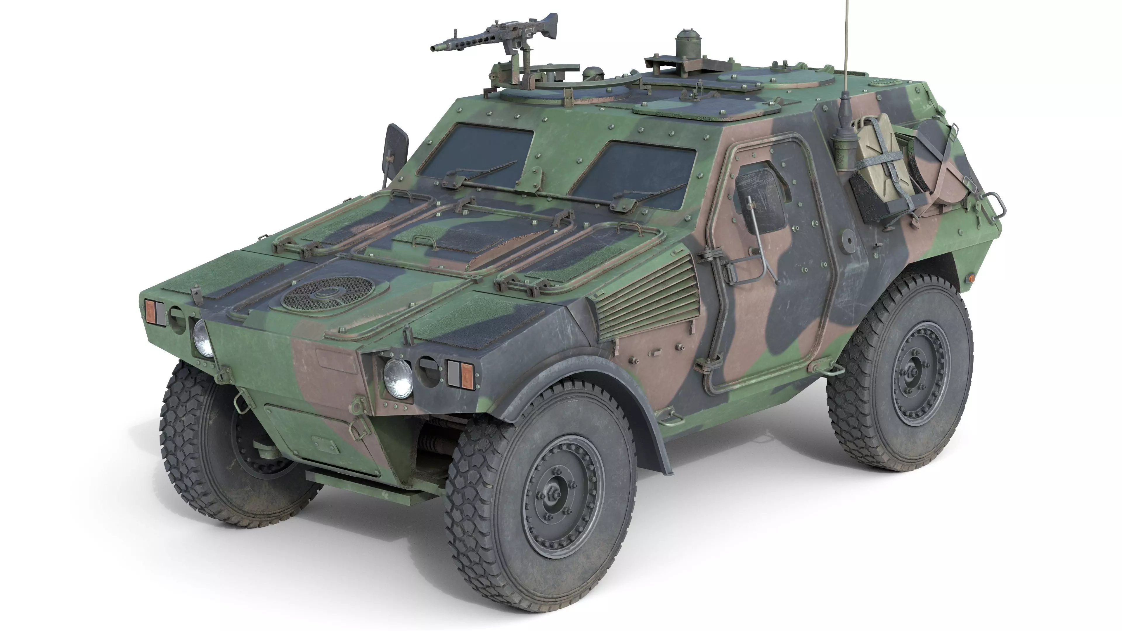 Panhard General Defence Vehicle Low-poly 3D model