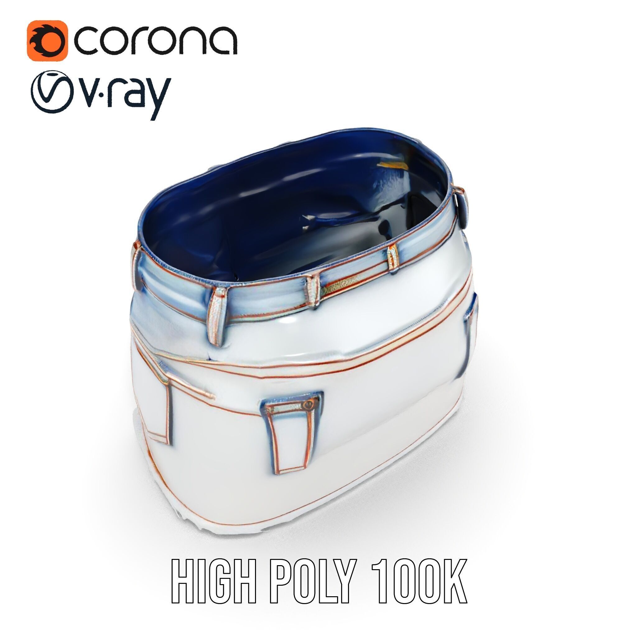 Denim Skirt model pack with realistic details Low-poly 3D model_24