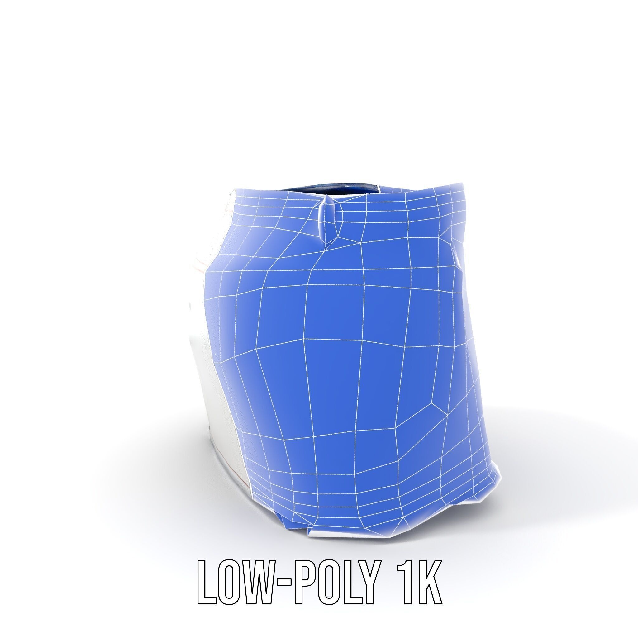 Denim Skirt model pack with realistic details Low-poly 3D model_18