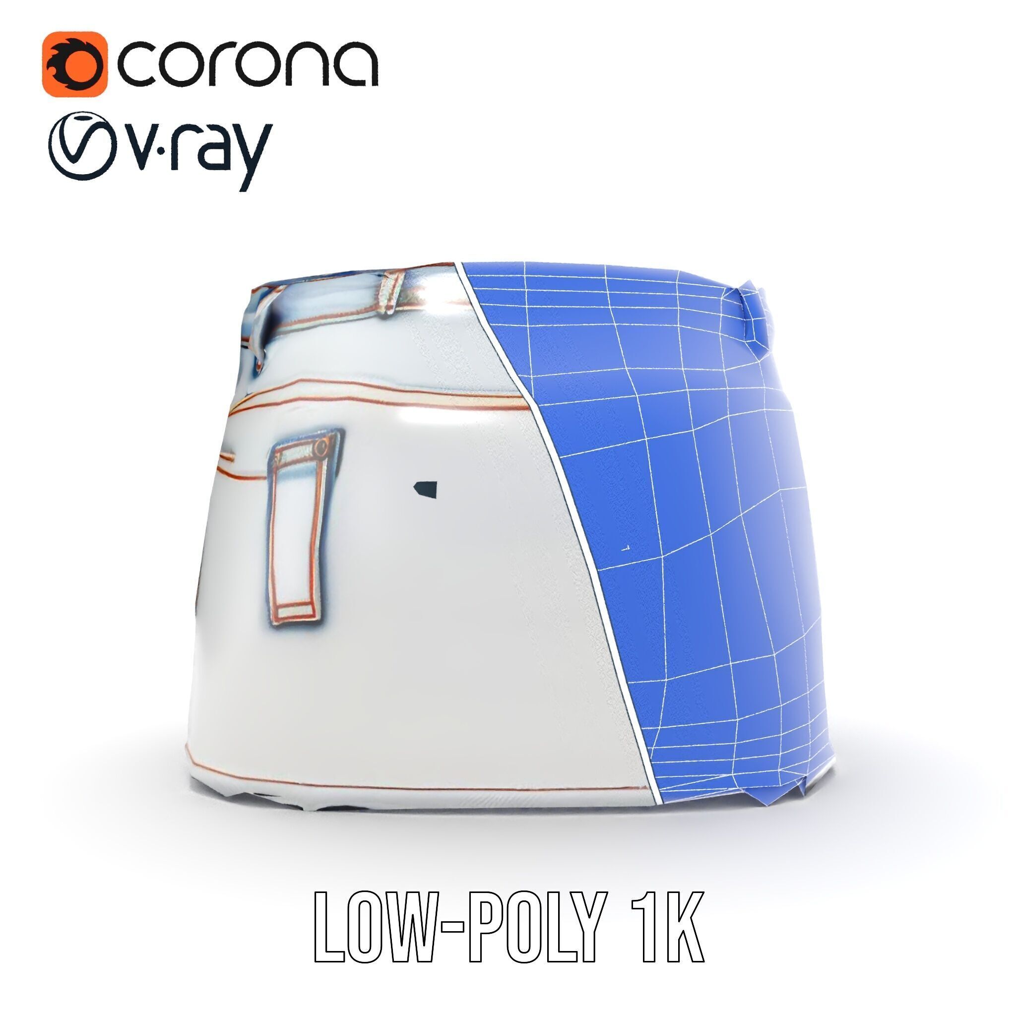 Denim Skirt model pack with realistic details Low-poly 3D model_26