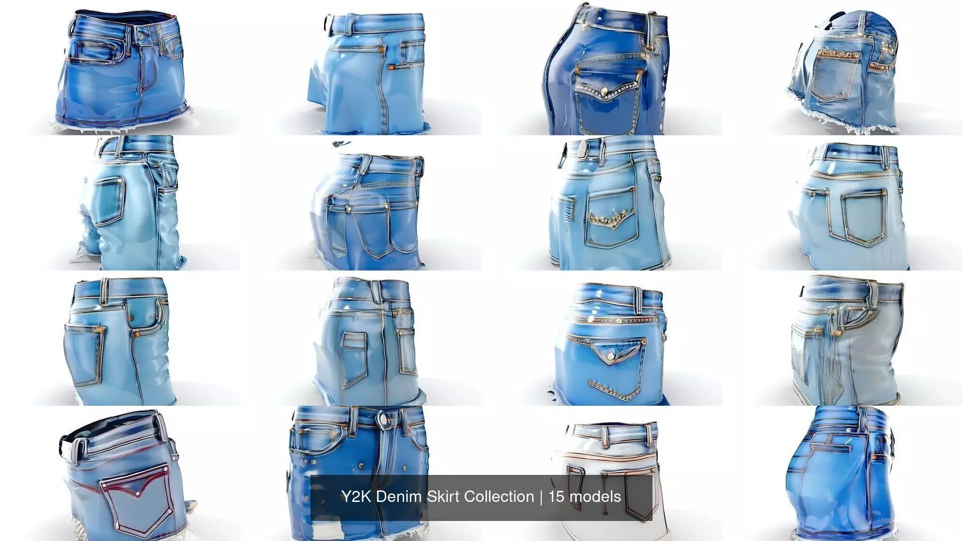 Y2K Denim Skirt Collection _0